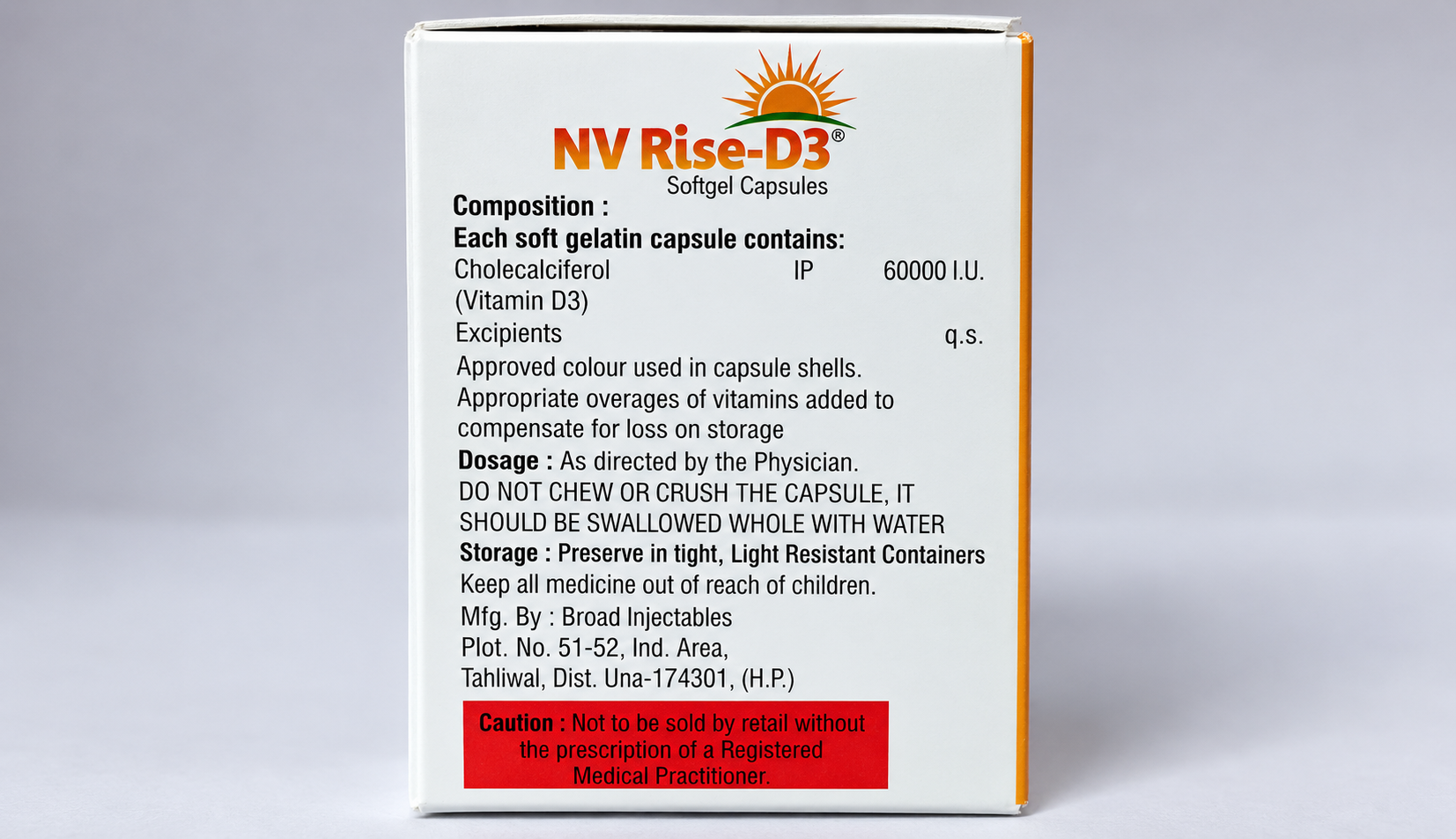 NV Rise-D3 Capsules